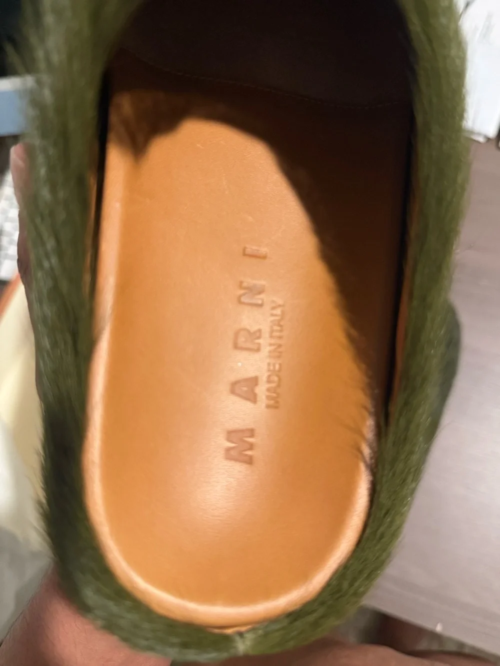 Marni Deepsage Fussbett sabot